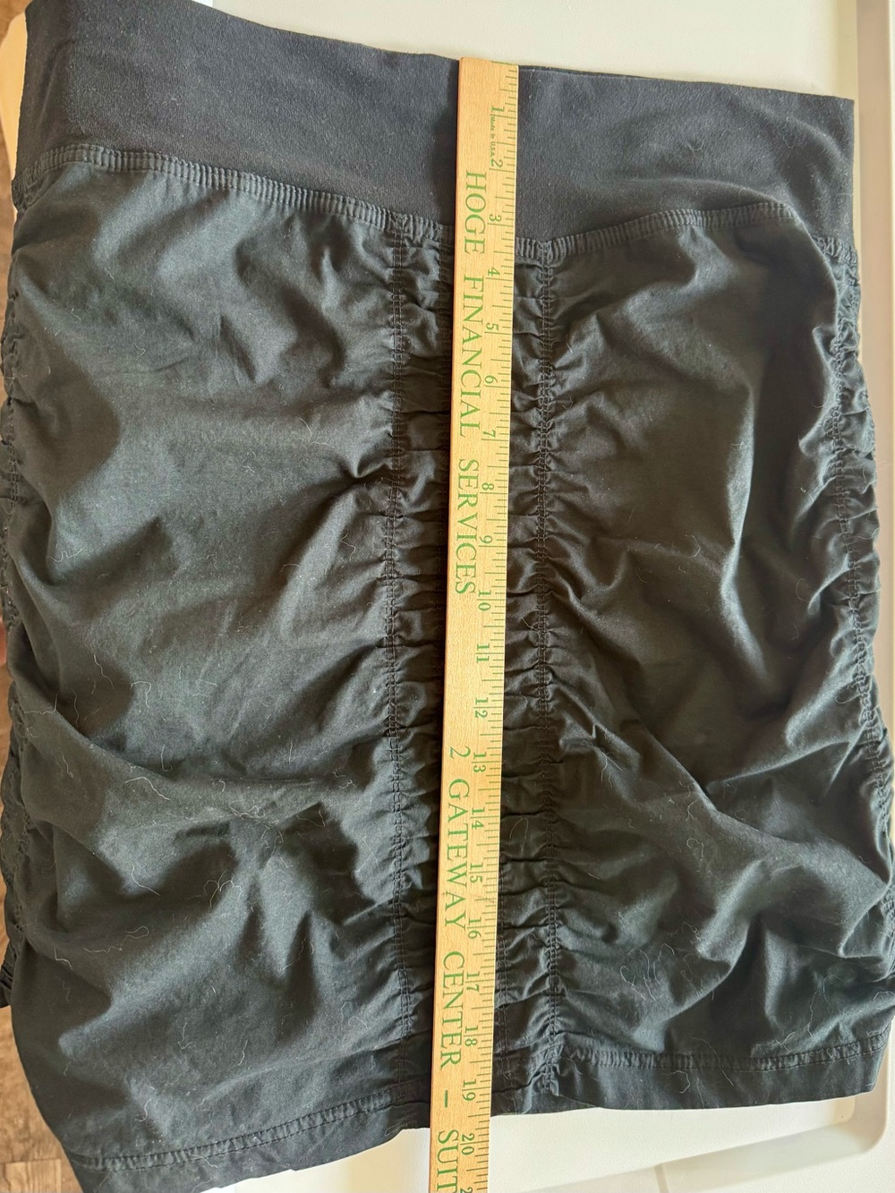 Wearables by XCVI The Trace Ruched Skirt Black Size L - Picture 11 of 12